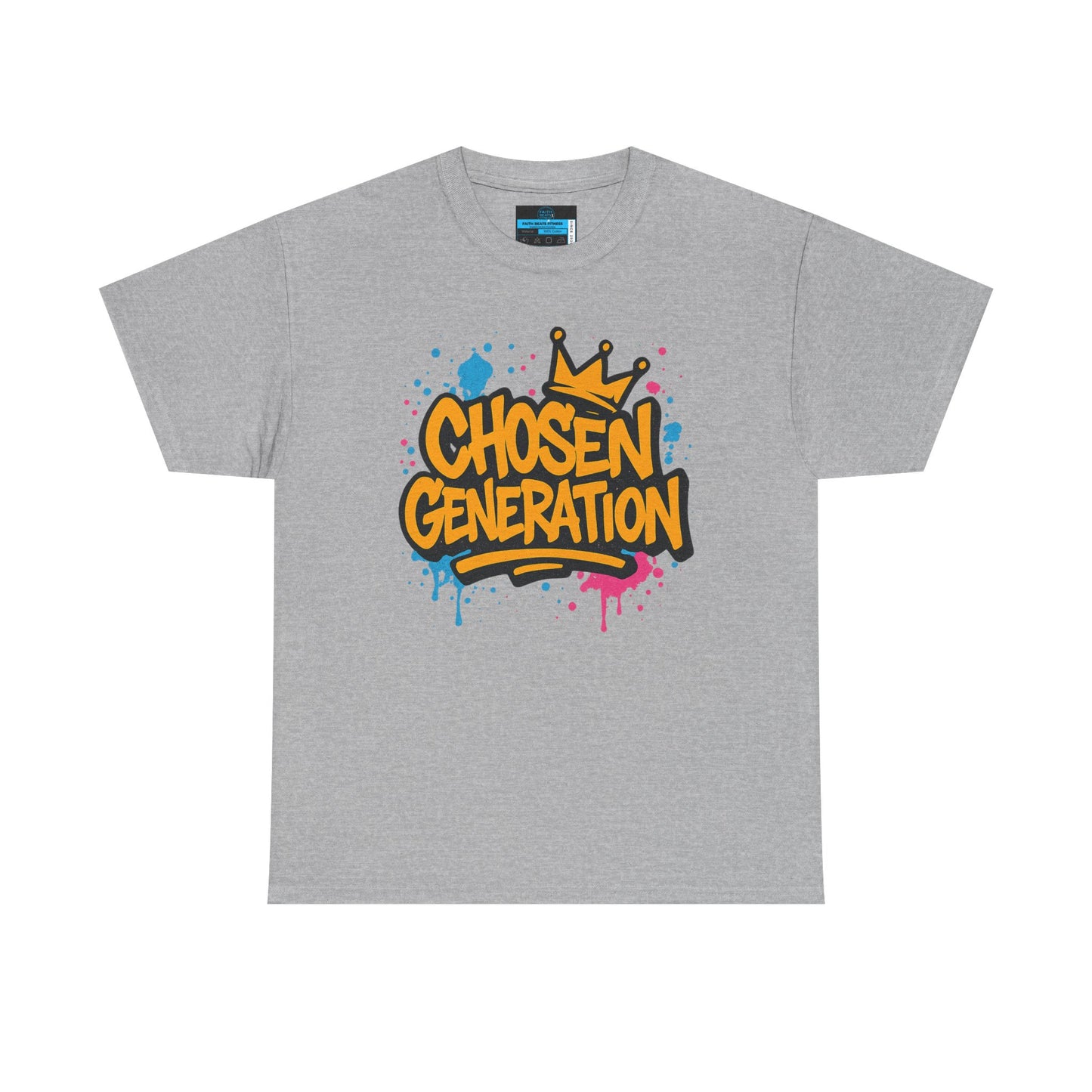 Chosen Generation Unisex Heavy Cotton Tee - Faith Beats Fitness Graphic T-Shirt
