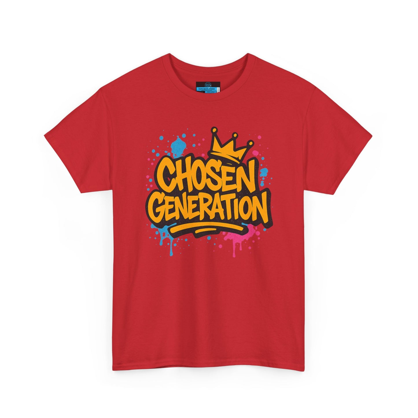 Chosen Generation Unisex Heavy Cotton Tee - Faith Beats Fitness Graphic T-Shirt