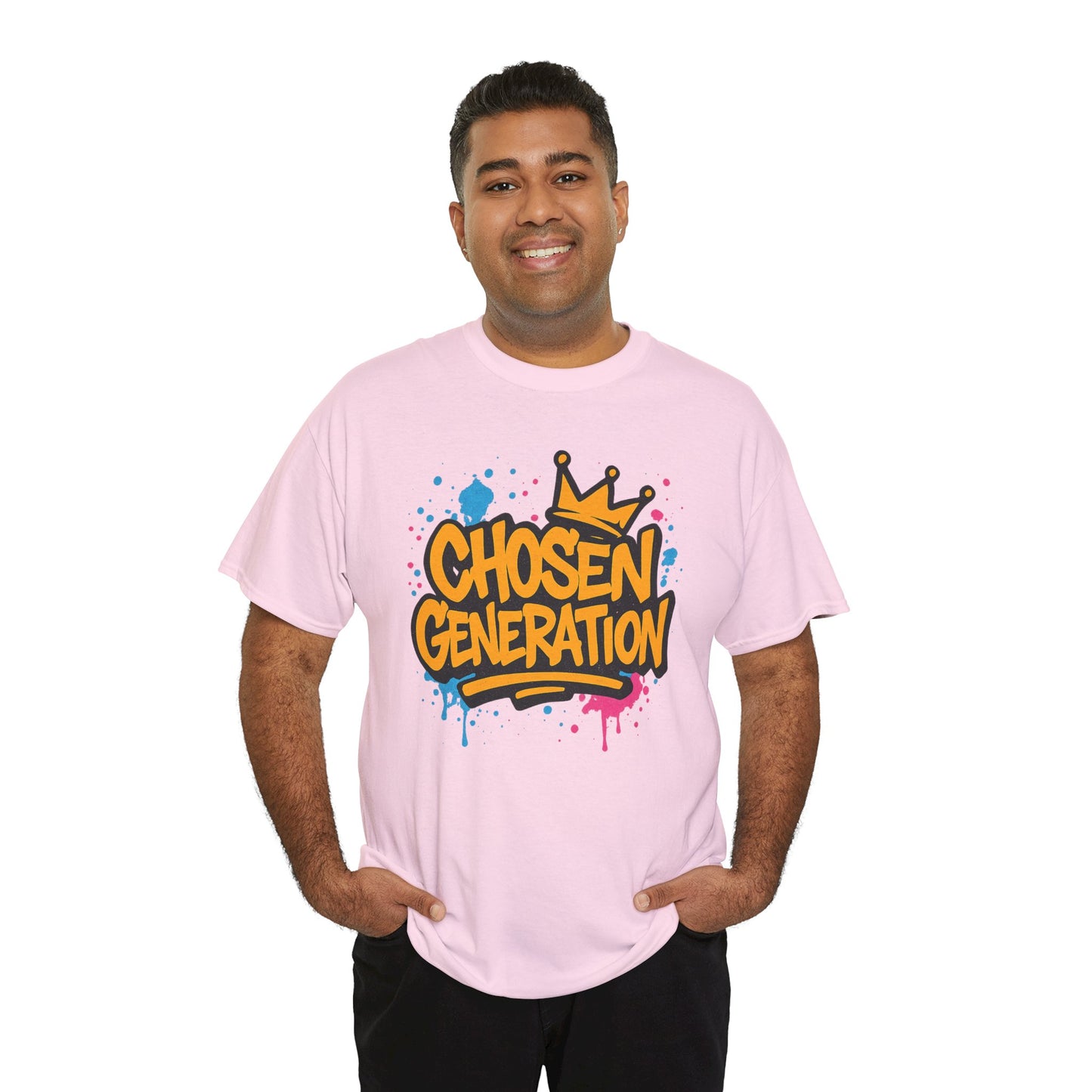 Chosen Generation Unisex Heavy Cotton Tee - Faith Beats Fitness Graphic T-Shirt