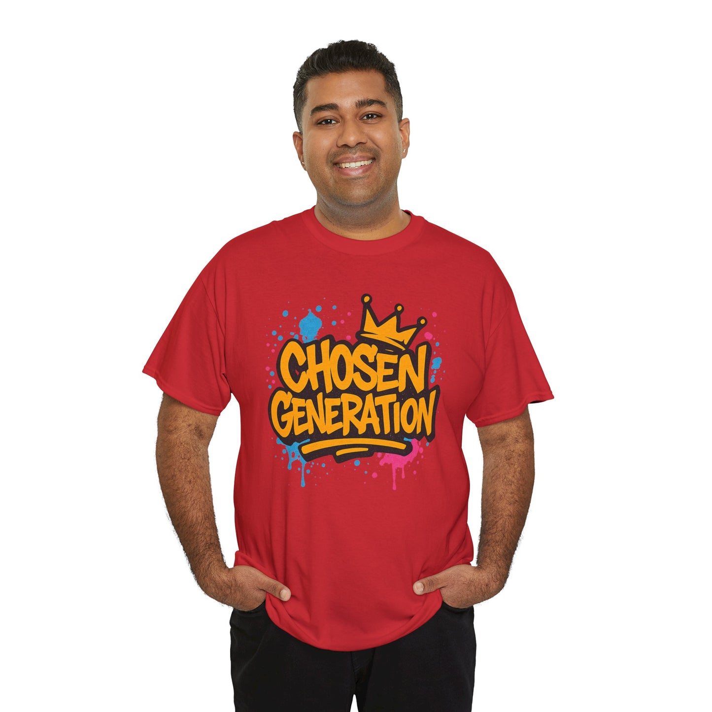 Chosen Generation Unisex Heavy Cotton Tee - Faith Beats Fitness Graphic T-Shirt