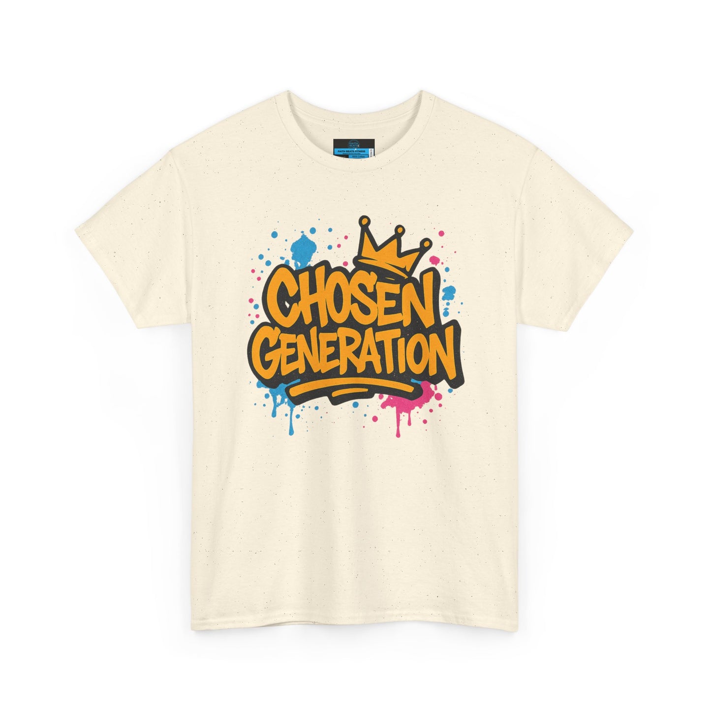 Chosen Generation Unisex Heavy Cotton Tee - Faith Beats Fitness Graphic T-Shirt