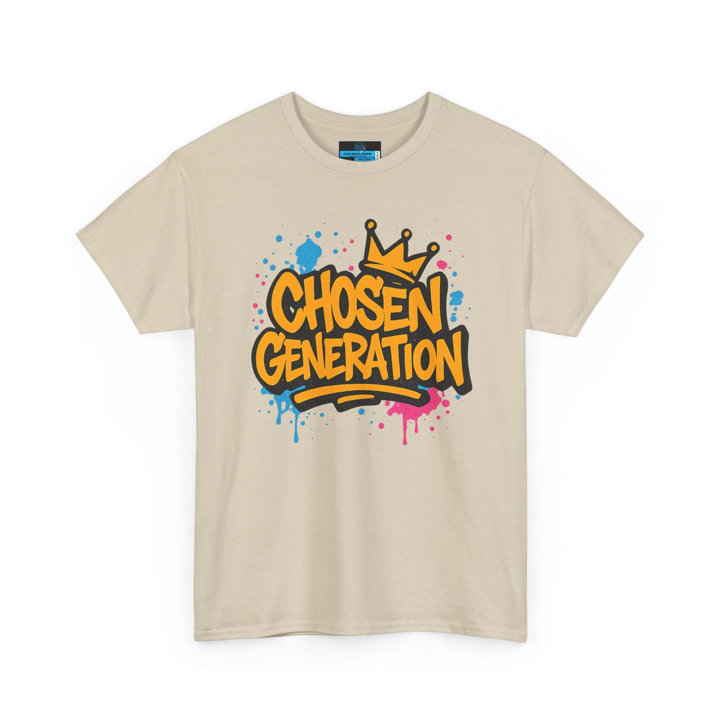 Chosen Generation Unisex Heavy Cotton Tee - Faith Beats Fitness Graphic T-Shirt
