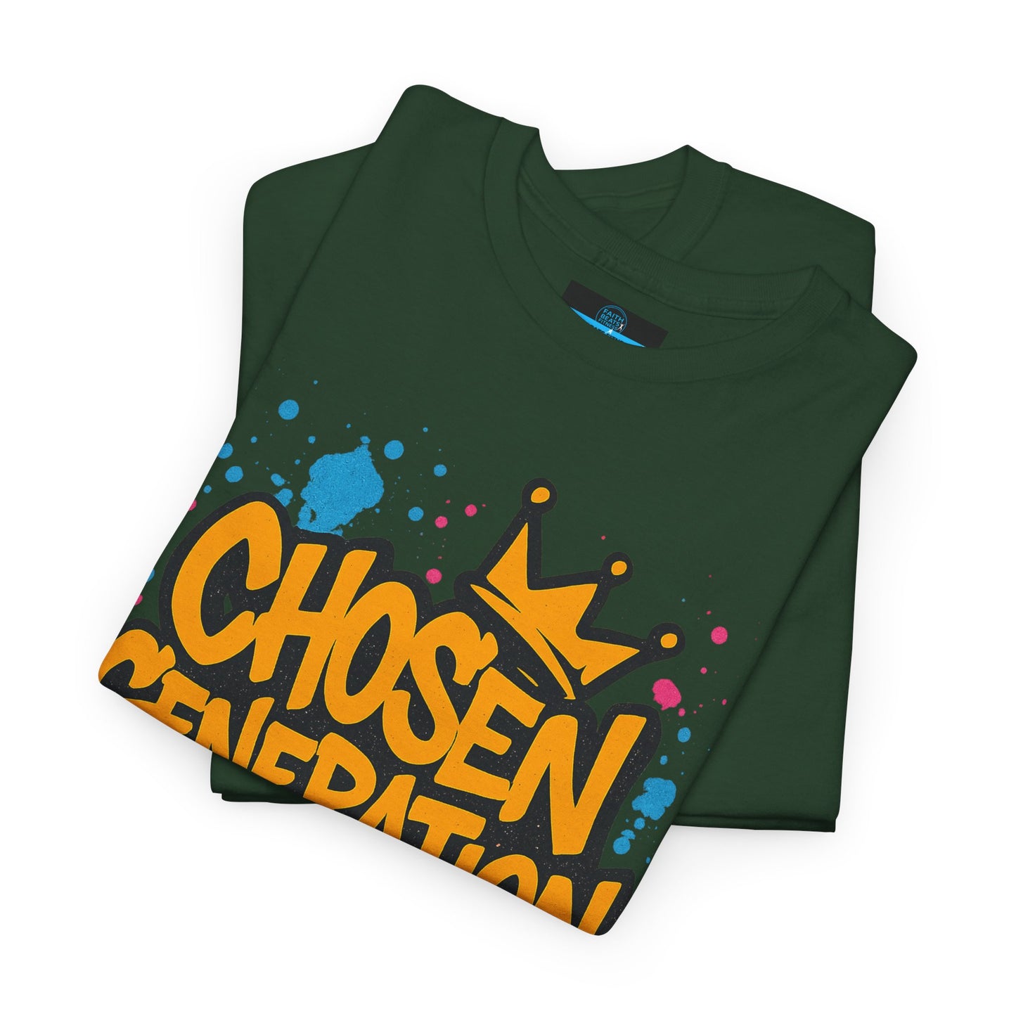 Chosen Generation Unisex Heavy Cotton Tee - Faith Beats Fitness Graphic T-Shirt