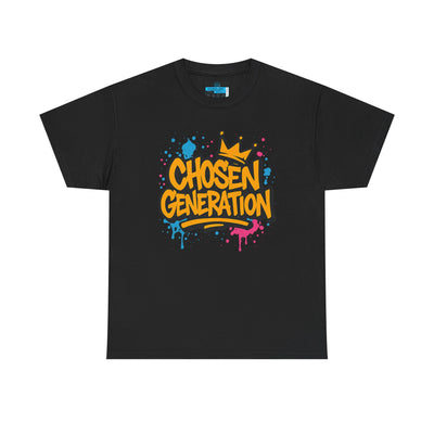 Chosen Generation Unisex Heavy Cotton Tee - Faith Beats Fitness Graphic T-Shirt