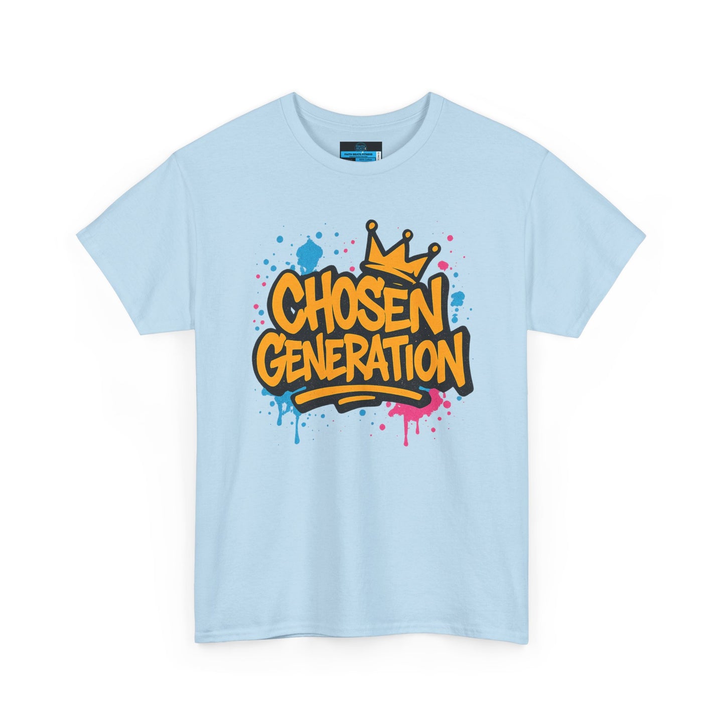 Chosen Generation Unisex Heavy Cotton Tee - Faith Beats Fitness Graphic T-Shirt