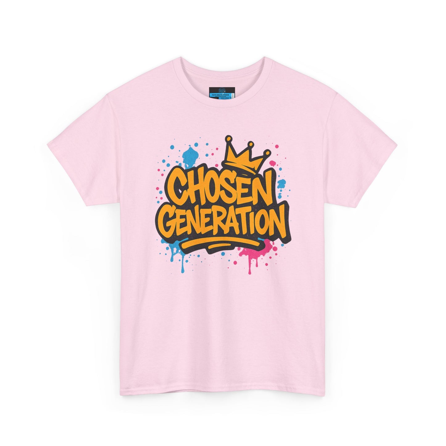 Chosen Generation Unisex Heavy Cotton Tee - Faith Beats Fitness Graphic T-Shirt