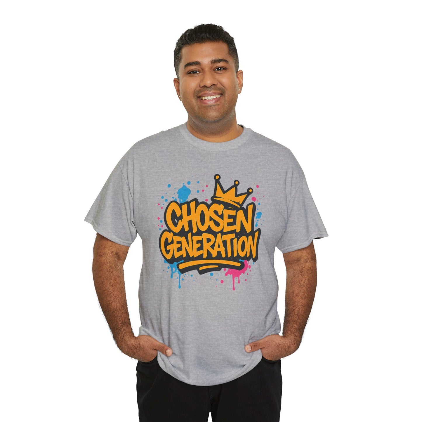 Chosen Generation Unisex Heavy Cotton Tee - Faith Beats Fitness Graphic T-Shirt