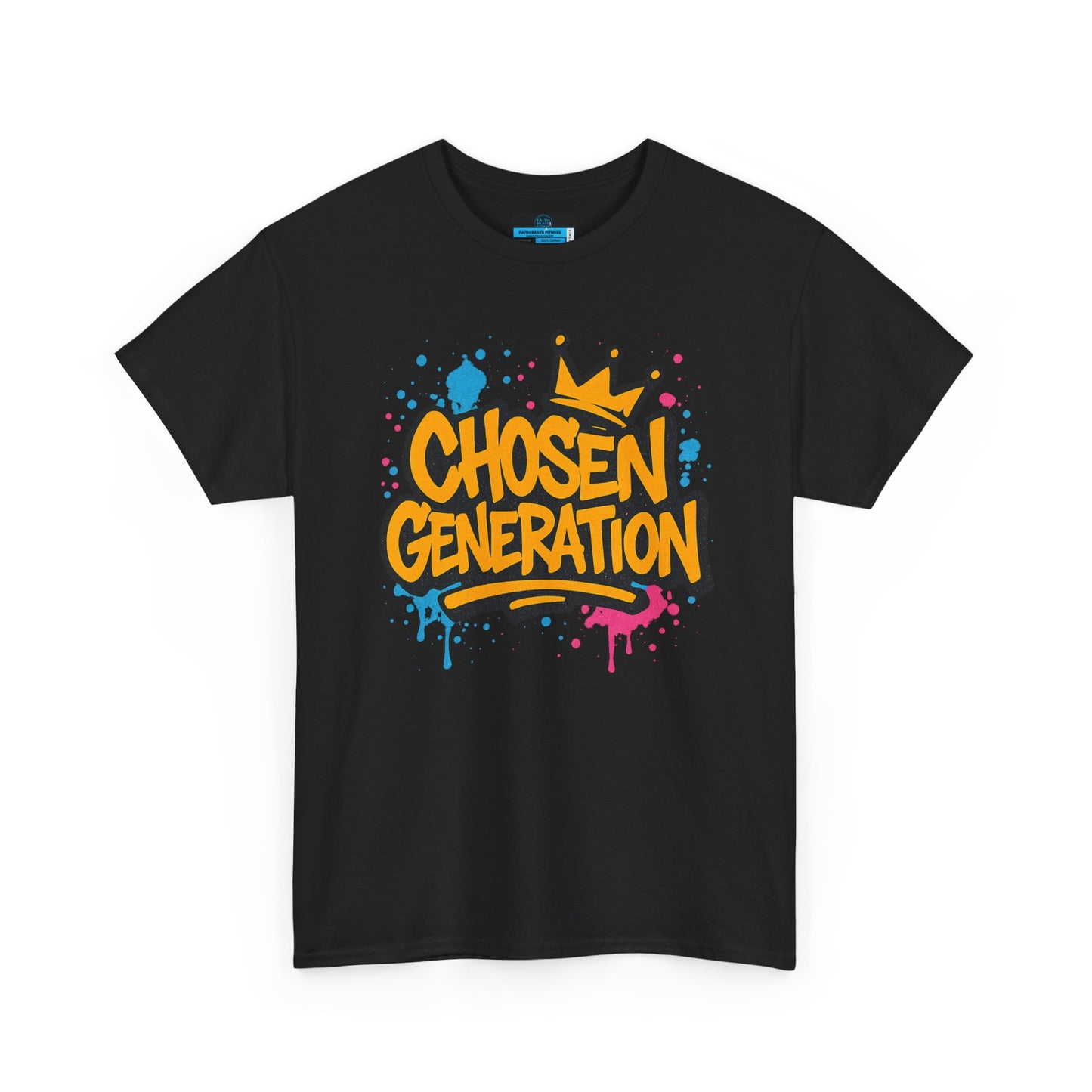 Chosen Generation Unisex Heavy Cotton Tee - Faith Beats Fitness Graphic T-Shirt