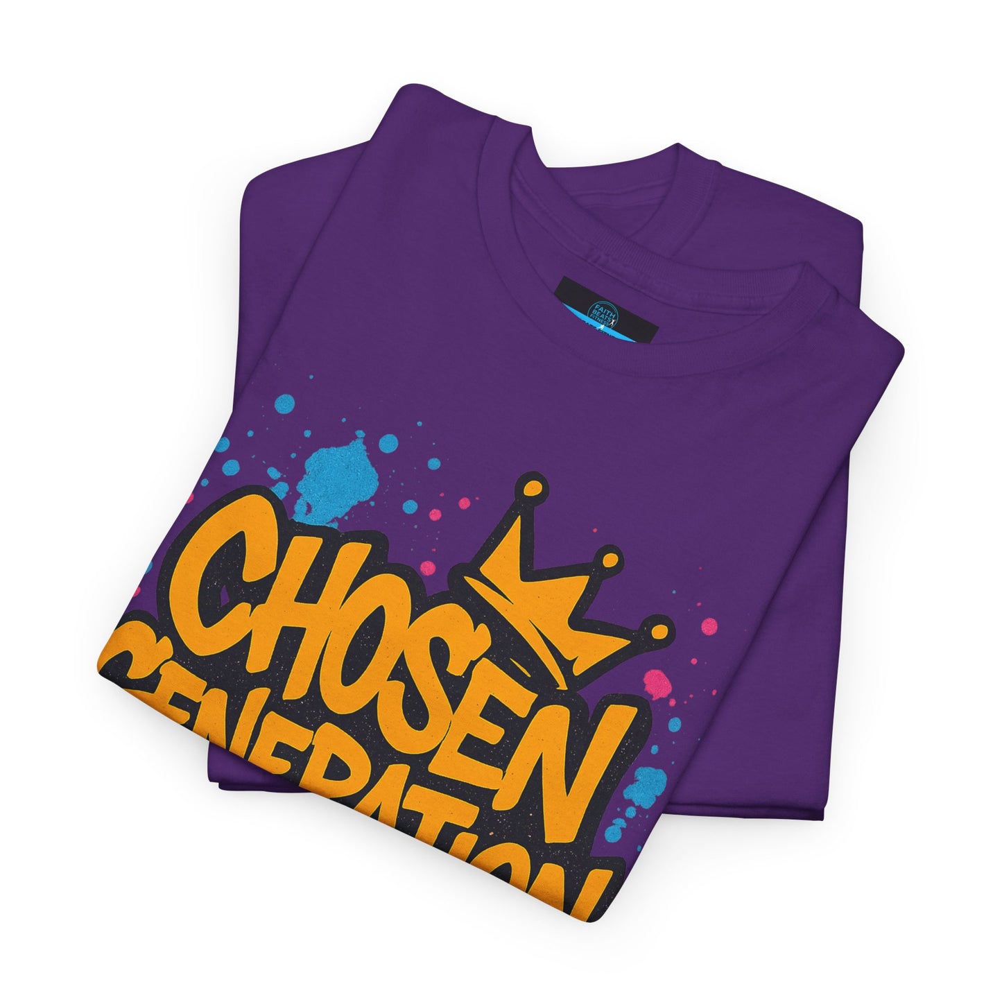 Chosen Generation Unisex Heavy Cotton Tee - Faith Beats Fitness Graphic T-Shirt