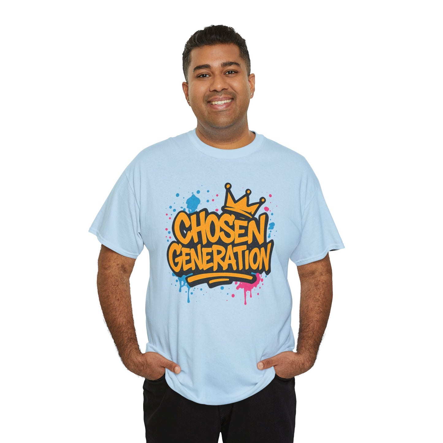 Chosen Generation Unisex Heavy Cotton Tee - Faith Beats Fitness Graphic T-Shirt