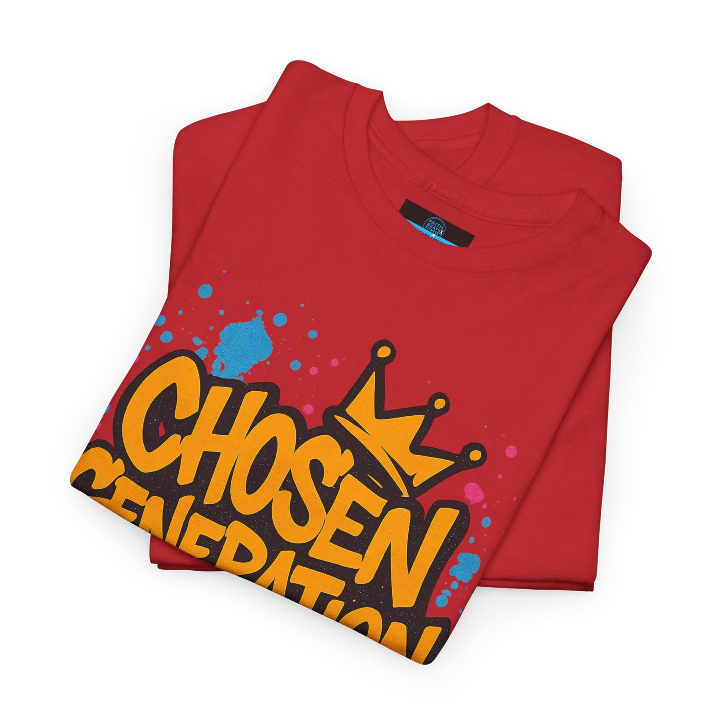 Chosen Generation Unisex Heavy Cotton Tee - Faith Beats Fitness Graphic T-Shirt